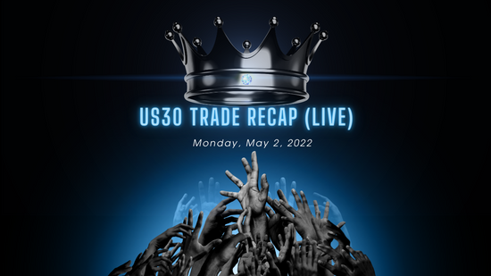 US30 Trade Recap Monday, May 2, 2022